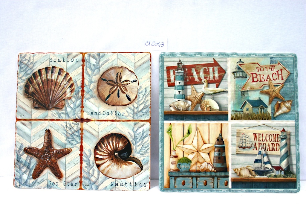 SOTTOPENTOLA LEGNO-CER 16*16 4 DIS MARINI ASS 