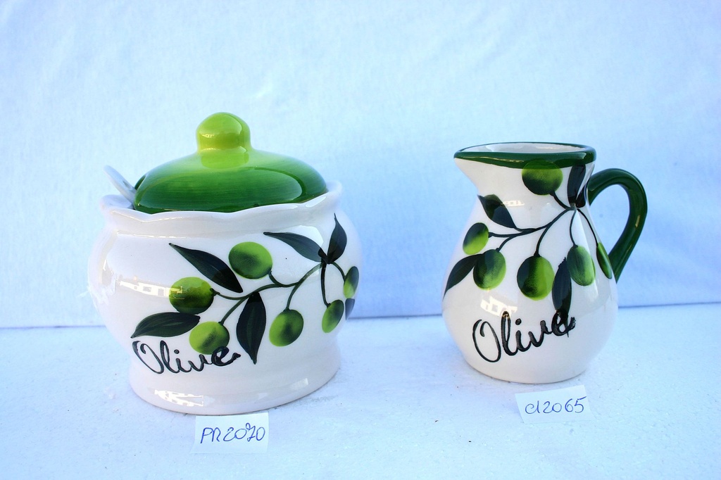 ZUCCHERIERA CERAMICA C/OLIVE 