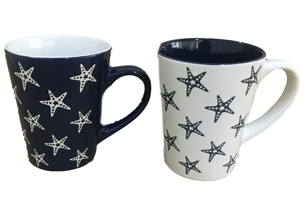 TAZZE CER DEC. MARINARO STELLE 2 COL 