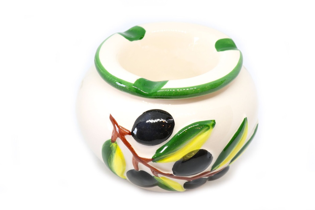 POSACENERE CERAMICA ANTIVENTO OLIVE 