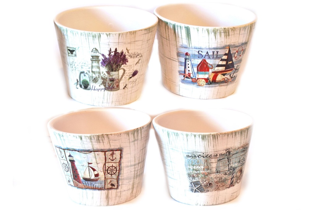 VASO CERAMICA C/BUCO 11*11*8,7 CM 