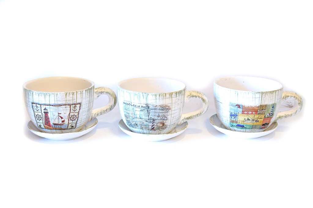 VASO CERAMICA C/BUCO 15,5*11,5*8,8 CM 