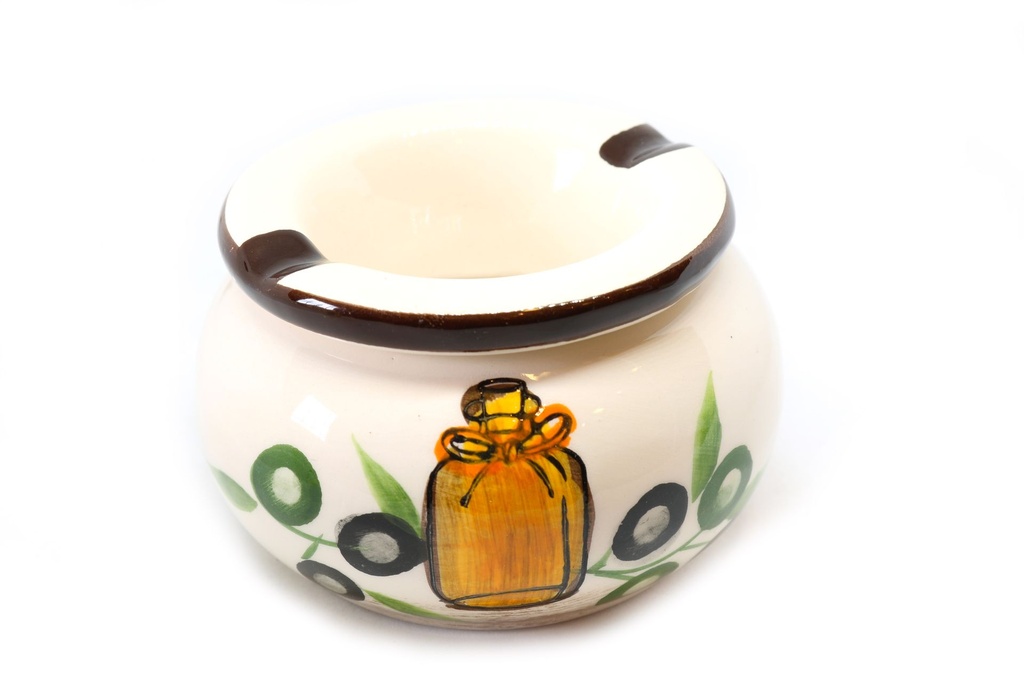 POSACENERE CERAMICA ANTIVENTO C/OLIVE 