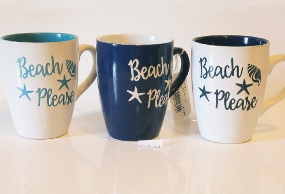 TAZZA CERAM SCRITTA 3 COL ASS 