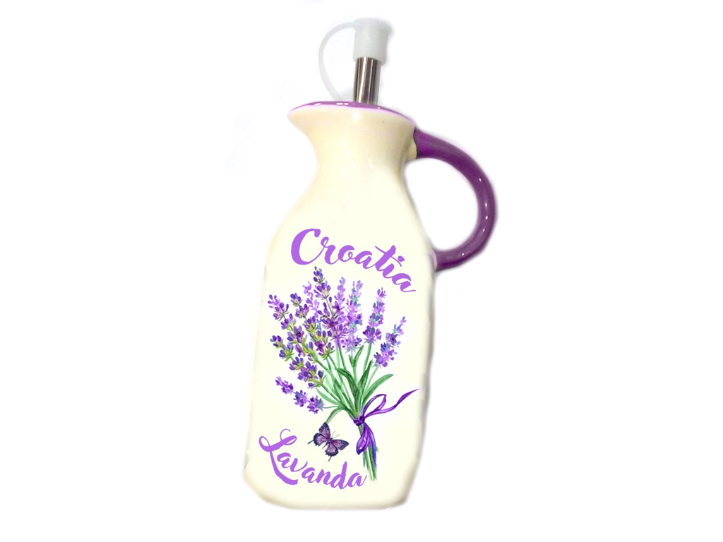 BOTTIGLIA CERAMICA OLIO CROATIA LAVANDA 