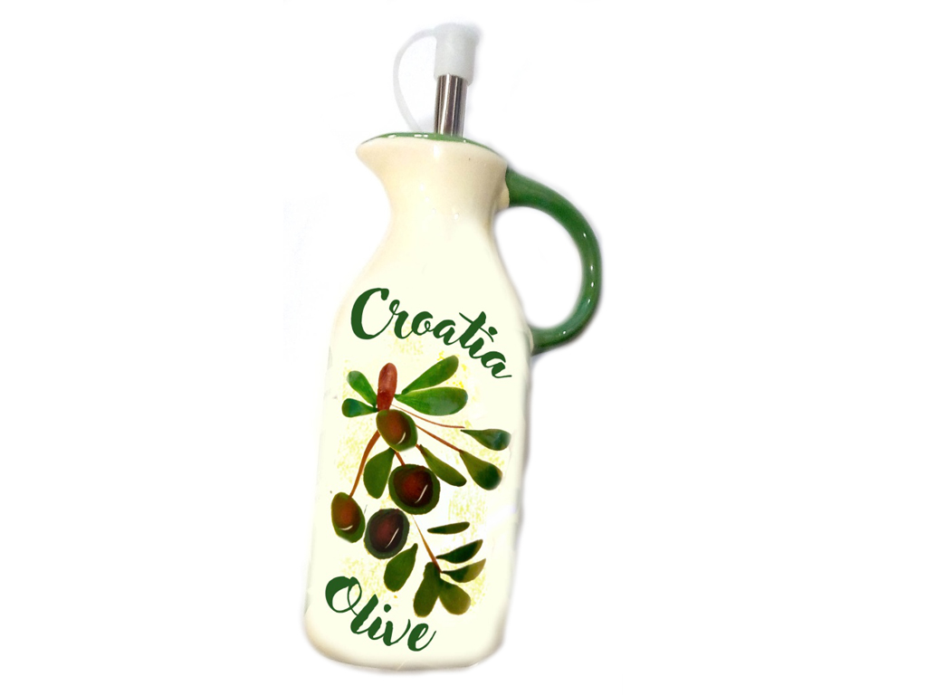 BOTTIGLIA CERAMICA OLIO CROATIA OLIVE 