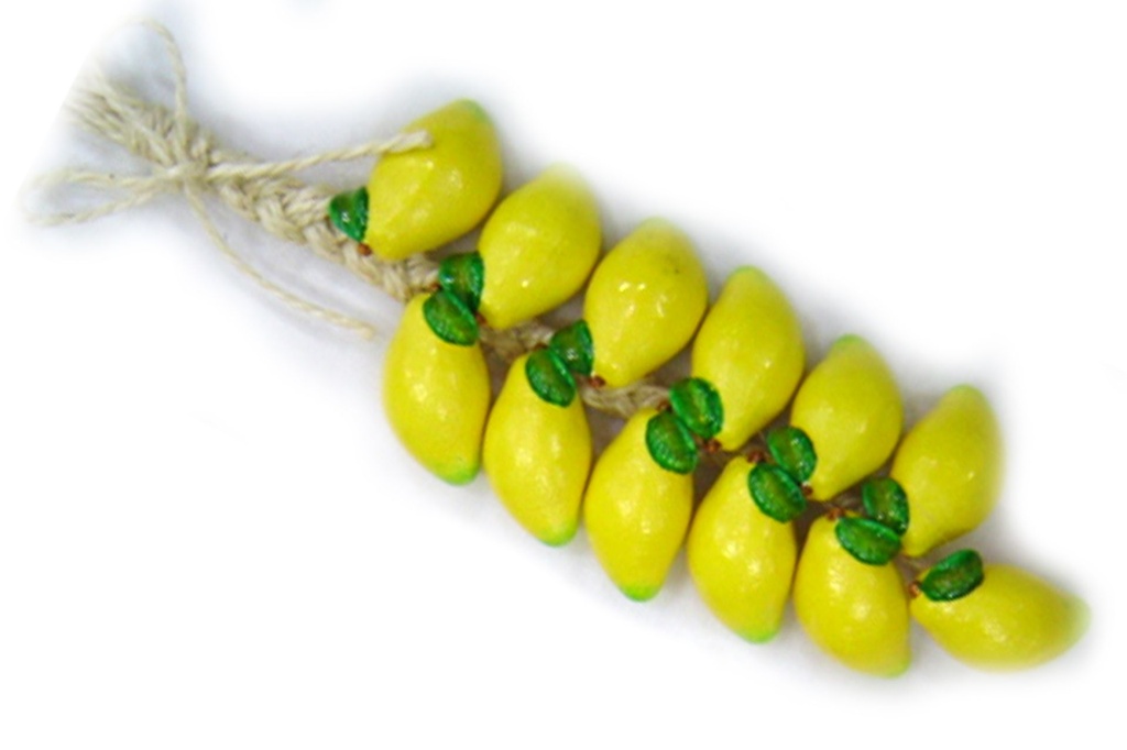 TRECCIA CORDA CON 12 LIMONE CERAMICA 