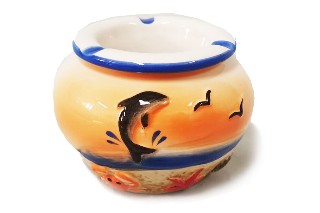 POSACENERE CERAMICA ANTIVENTO DEC. MARINO 