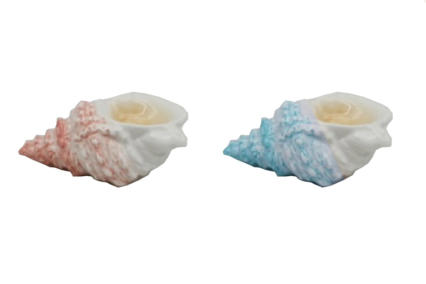 CONCHIGLIA CERAMICA 9.3*6*4.1 CM 2 COL ASS