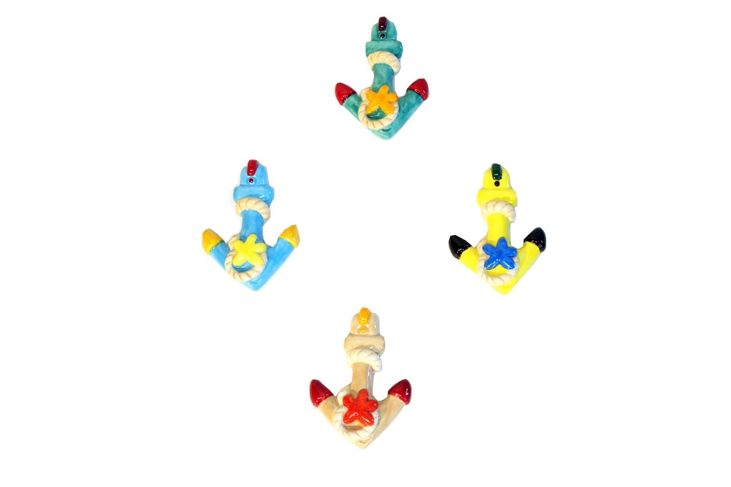 MAGNETE CERAMICA ANCORA 4 COL ASS 6.5*5.5*1 CM 