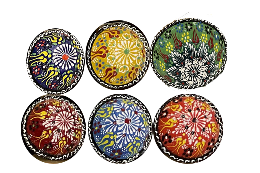 CIOTOLINA CERAMICA TONDA 12 CM 6 COL 