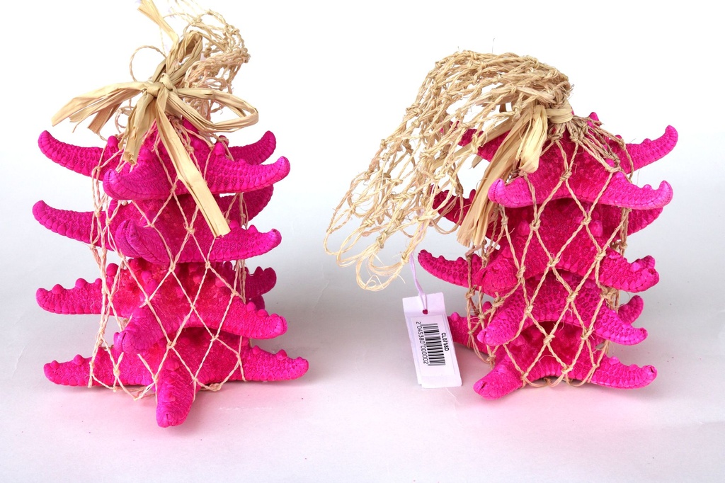 RETE c/STELLE MARINE 4"-6" ROSA H 25 cm 