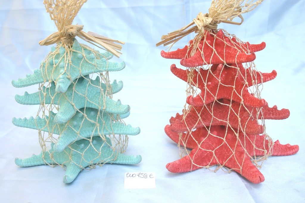 RETE c/STELLE MARINE 4"-6" ROSSE H 25 cm 