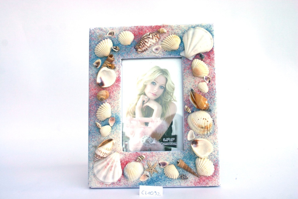 PORTAFOTO LEGNO SABBIA E CONCH 5 COL ASS 19*15 CM 