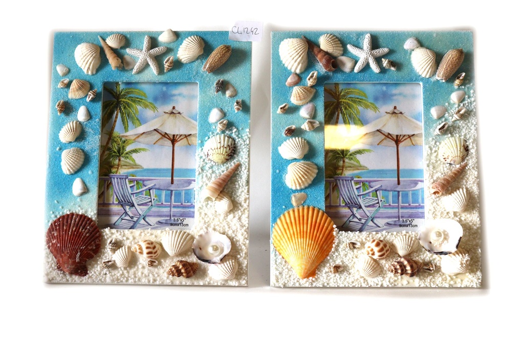 PORTAFOTO CONCHIGLIE C/BOTT 5" 