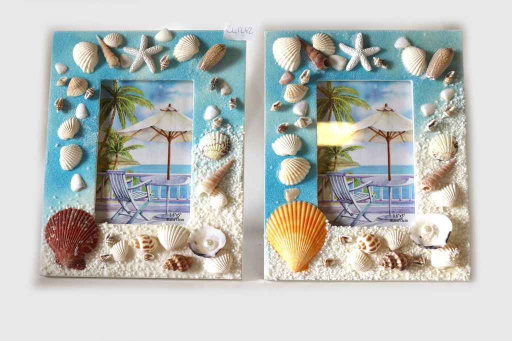 PORTAFOTO CONCHIGLIE C/BOTT 7" 