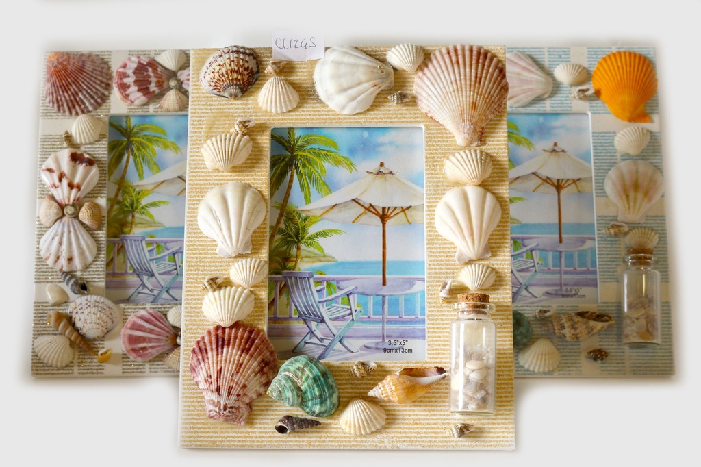 PORTAFOTO CONCHIGLIE C/BOTT 5" 