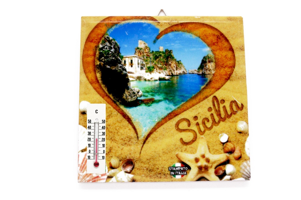 MATTONELLA CERAMICA PERS. 15x15CM C/TERMOMETRO 