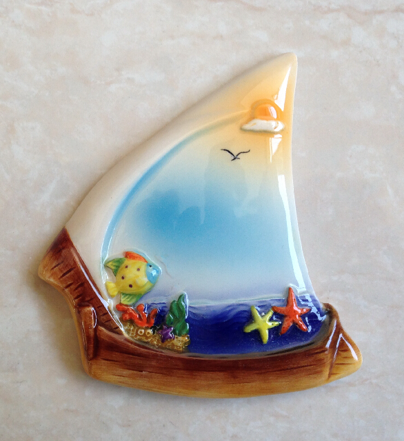 MAGNETE CERAMICA BARCA C/SPAZIO VUOTO 
