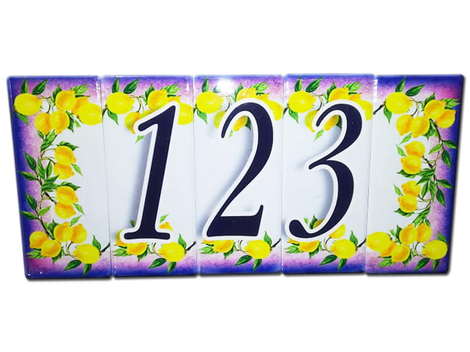 MAGNETE CERAMICA RETT NUMERO CIVICO CORALLO PERS 