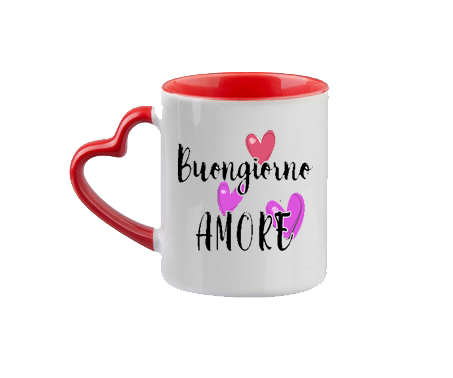 TAZZA CERAMICA C/MANICO CUORE 