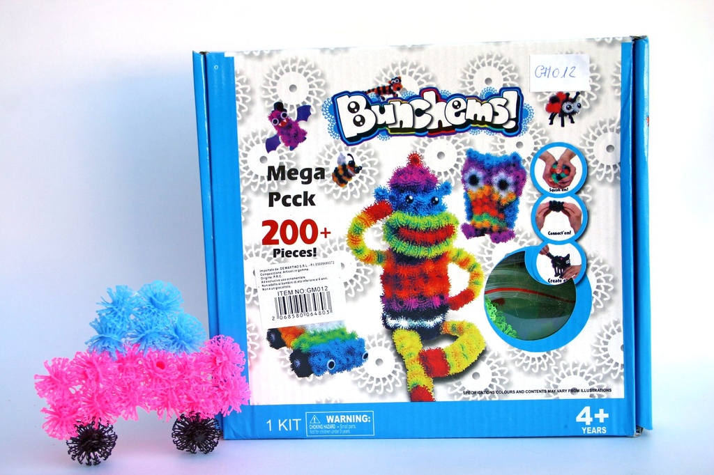 PALLINA GOMMA COLORATE COMPONIBILE 72pz/cf