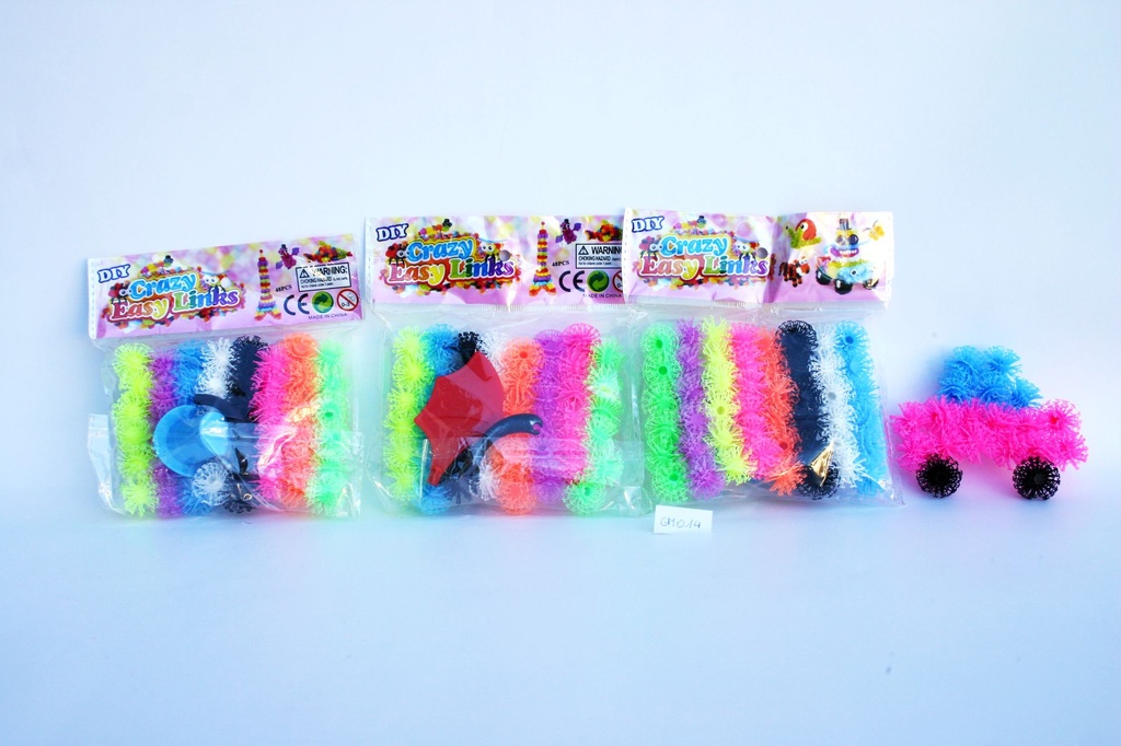 PALLINA GOMMA COLORATE COMPONIBILE 48pz/cf