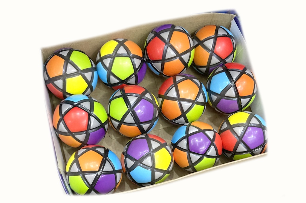 PALLINE GOMMA DIAM 7 CM CONF 12 PZ 