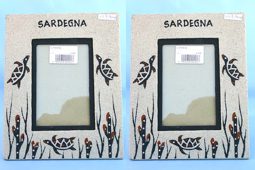 PORTAFOTO c/GRAN.III MIS.ACQUARIO BIANCO SARDEGNA 