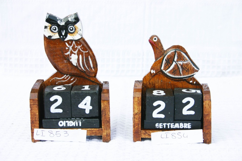 CALENDARIO LEGNO TARTARUGA 