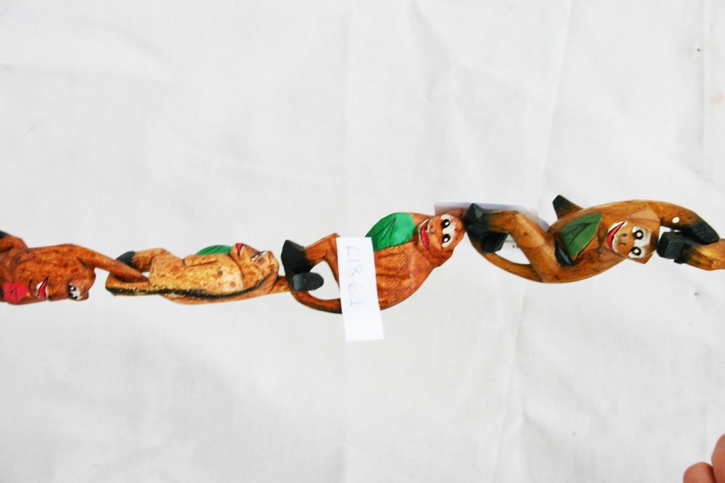 SCIMMIETTE LEGNO GANCIO CM 9 COL ASS. 