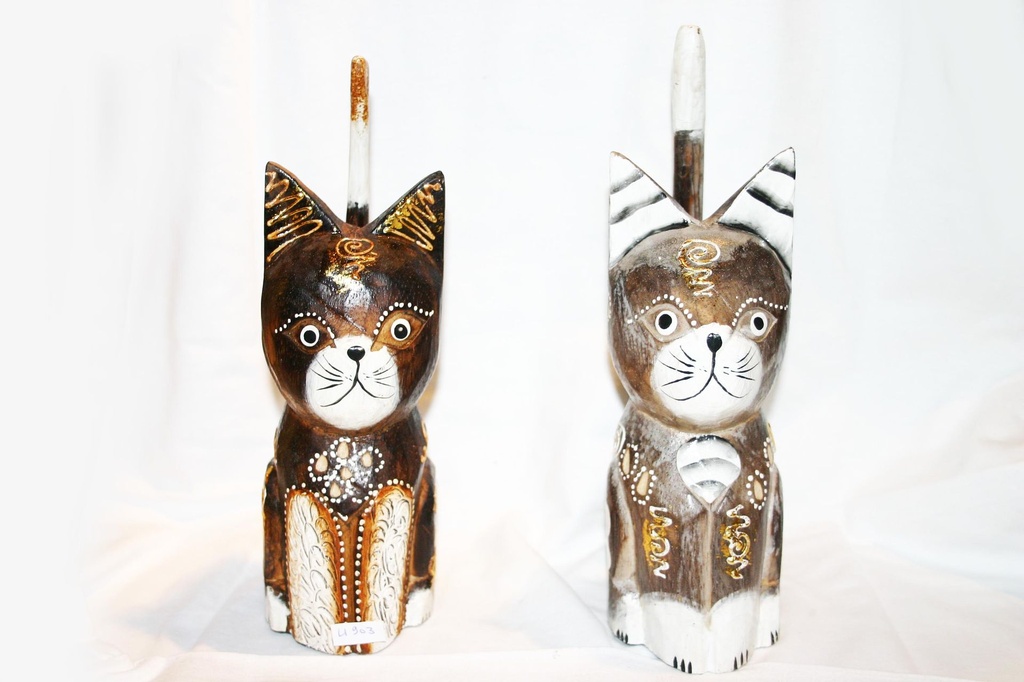 GATTI LEGNO CODA ALTA CM 25 2 DECORI ASS 