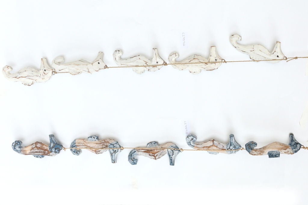 CORDA C/5 CAVALLUCCI LEGNO BIANCO-NATURALE 