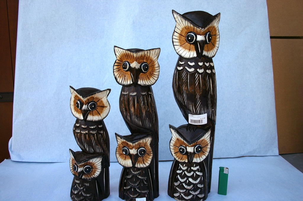 GUFI TOTEM LEGNO SET 3 CM 50-0-30 2 COL ASS. 