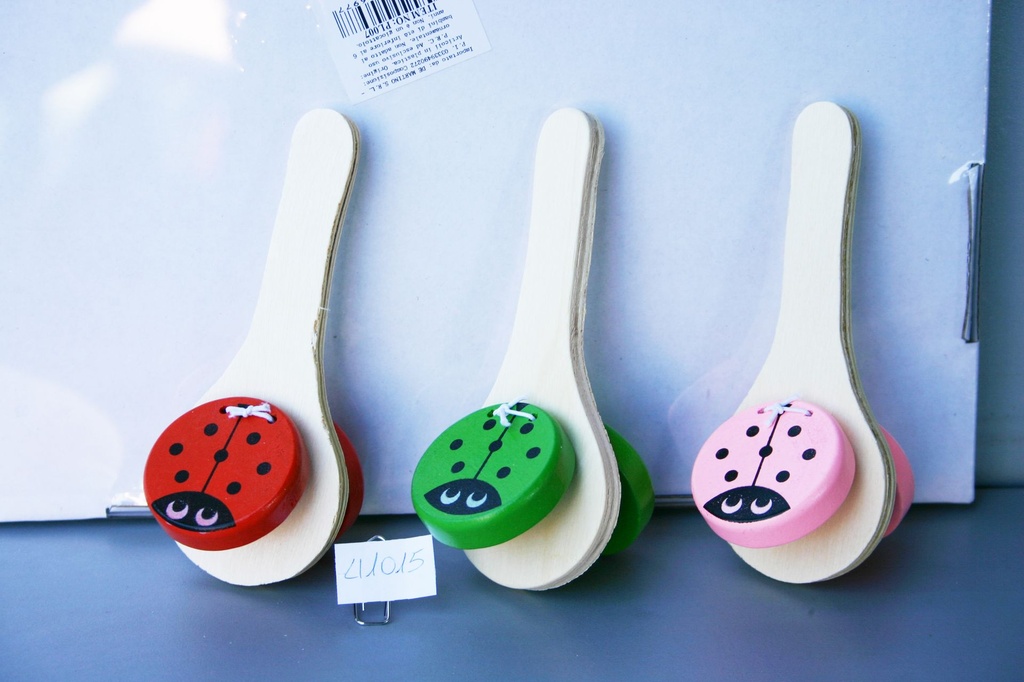 SONAGLIO LEGNO C/ANIMALI 6 MOD ASS 