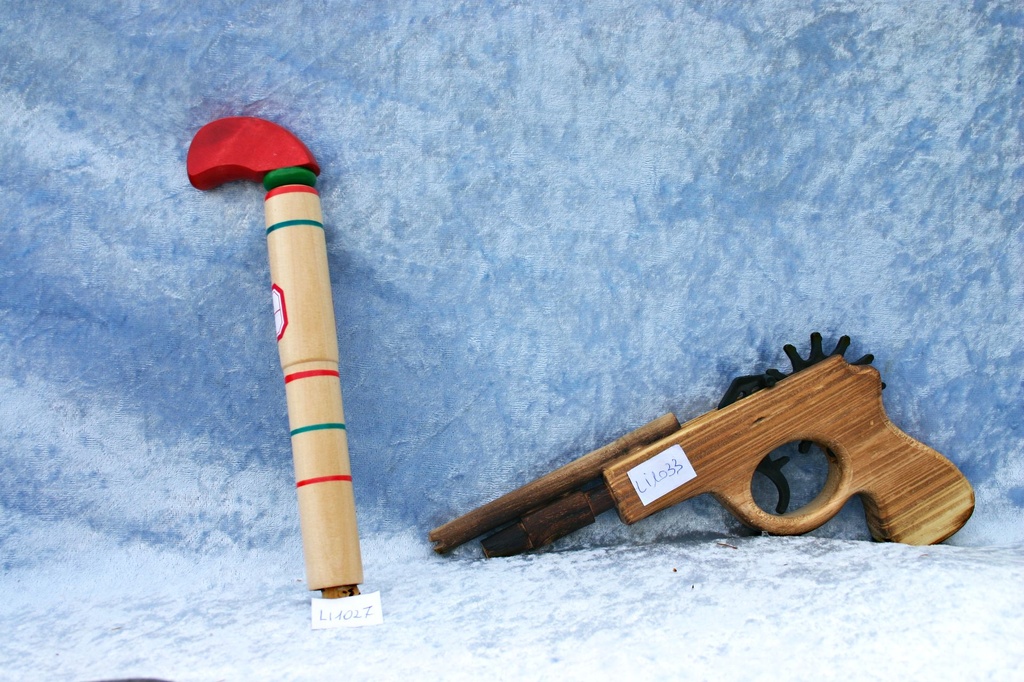 PISTOLA BASTONCINO LEGNO CM 20 C/TAPPO SUGHERO 