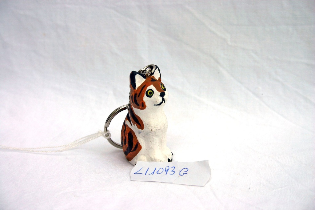 PORTACHIAVE LEGNO GATTO 