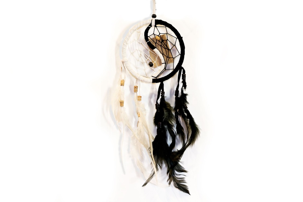 ACCHIAPPASOGNI TAO DIAM 12 CM BIANCO/NERO 