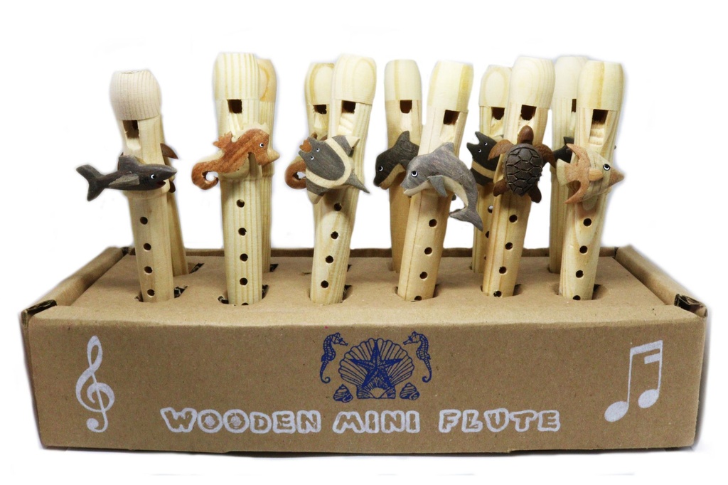 FLAUTO LEGNO C/SOGG LEGNO IN DISPLAY BOX DA 12 PCS 