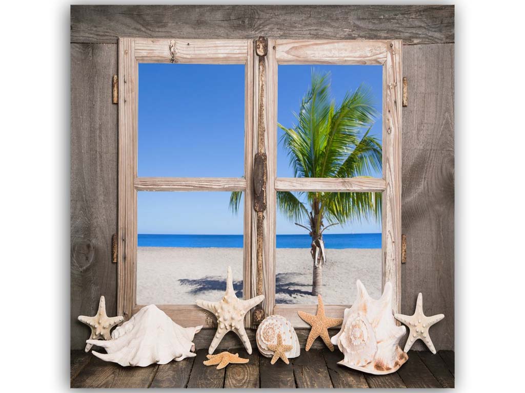 QUADRO SU TELA FINESTRA 25*25 CM 