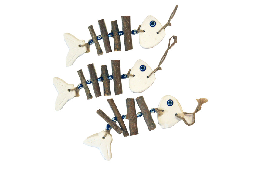 DEC D'APP IN GESSO LISCA C/LEGNI 24*6 CM 