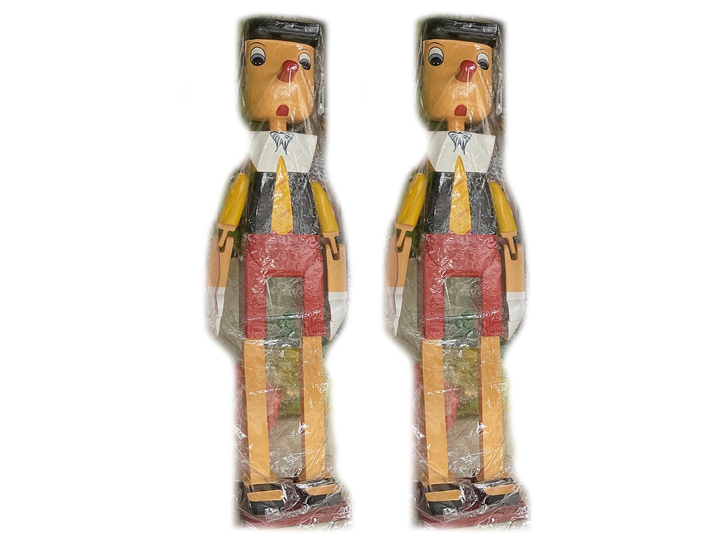 PINOCCHIO MARIONETTA LEGNO CM 80 