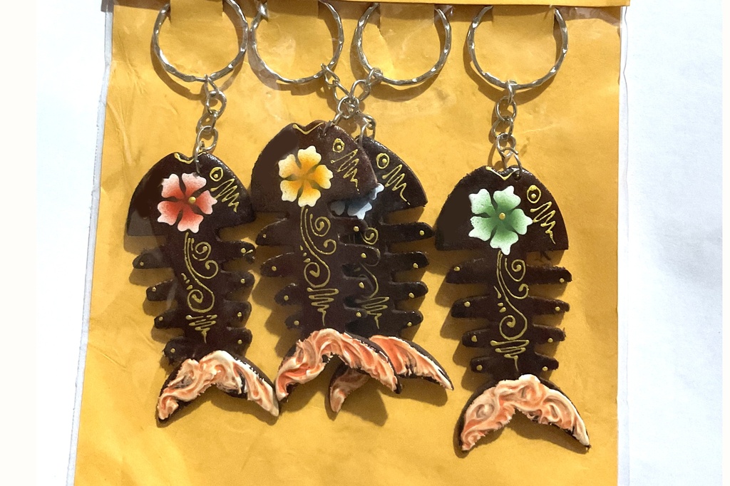 PORTACHIAVE LEGNO ANIMALI 