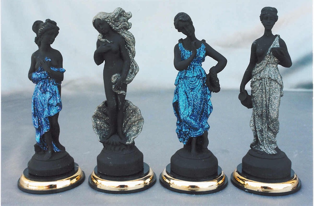 STATUE CLASSICHE CM.16 C/BASE DORATA 
