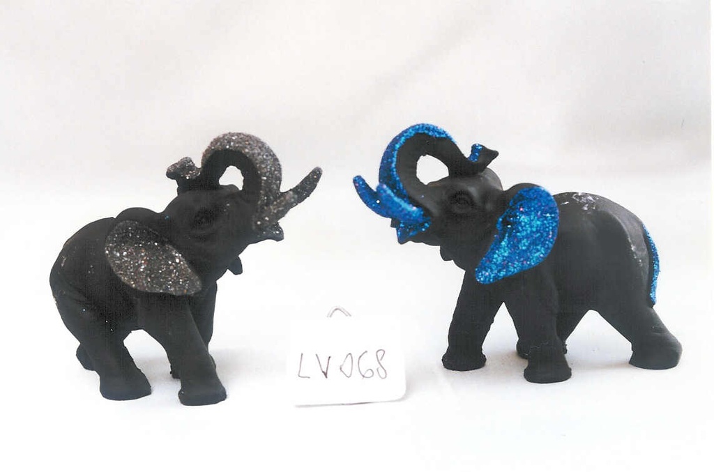 ELEFANTE TRIADE PICCOLO BLU RESINA 