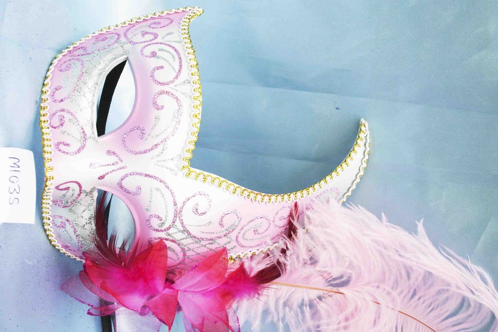 MASCHERA PLASTICA CIGNO C/1 PIUMA 