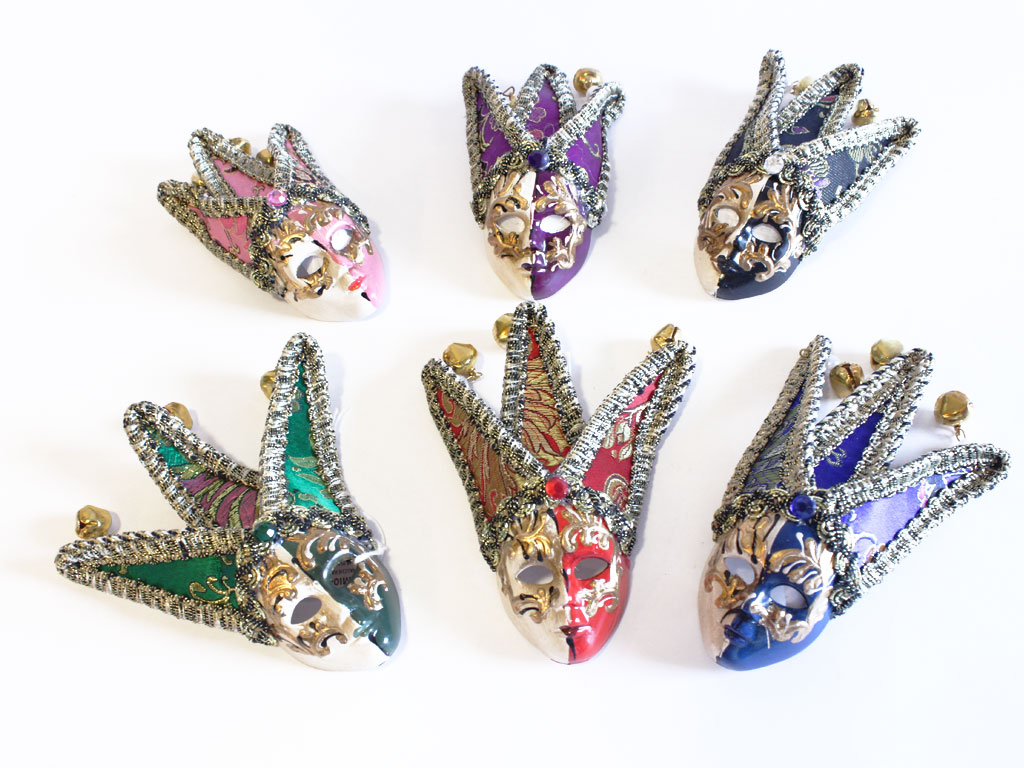 MASCHERA JOLLY 6 CM C/3 PUNTE 