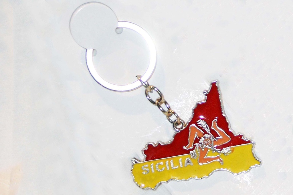 PORTACHIAVI METALLO ISOLA SICILIA 