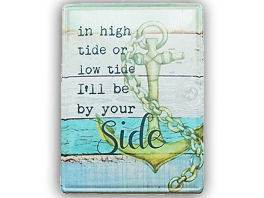 TARGA METALLO ANCORA 26*35 CM 