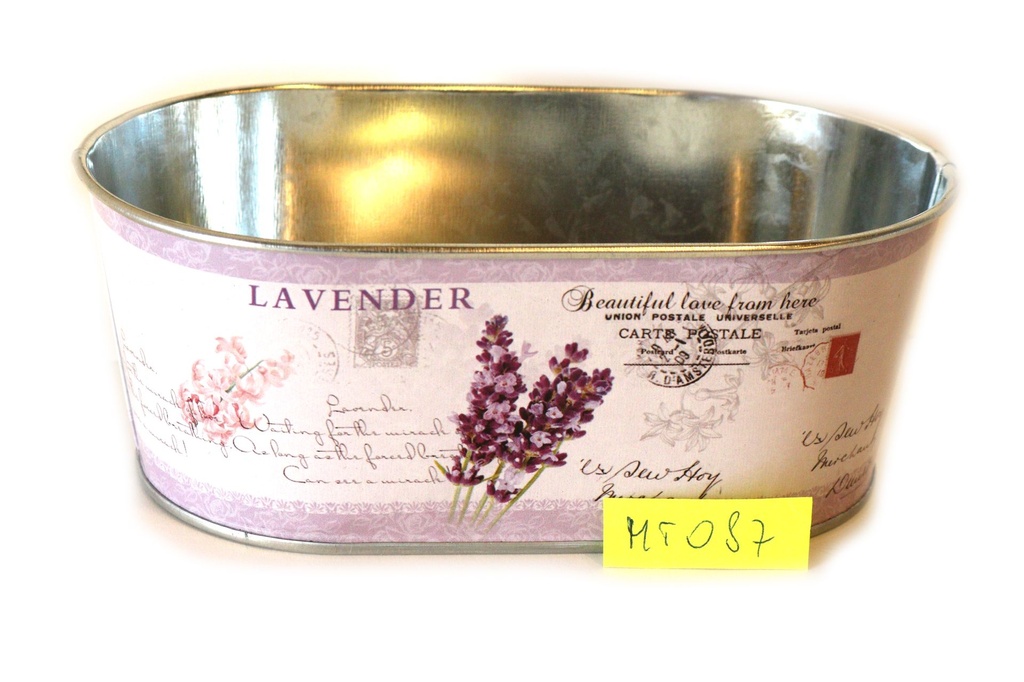 VASETTO METALLO OVALE 17*10.6 CM 2 MOD ASS 